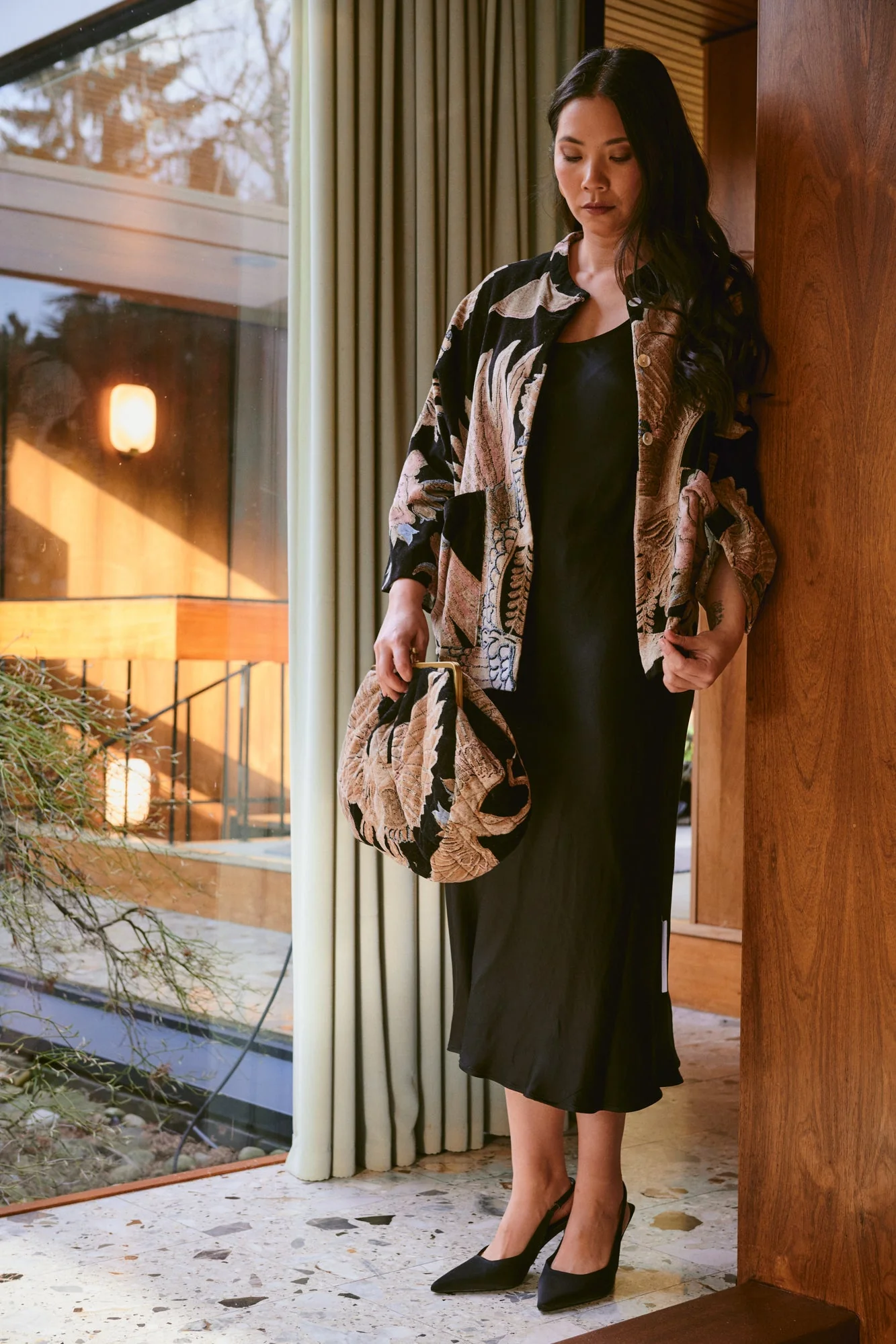 Crane Black Velvet Jacket - Image 3