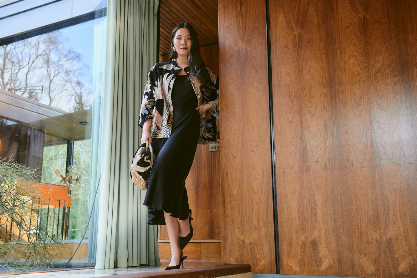 Crane Black Velvet Jacket - Image 4