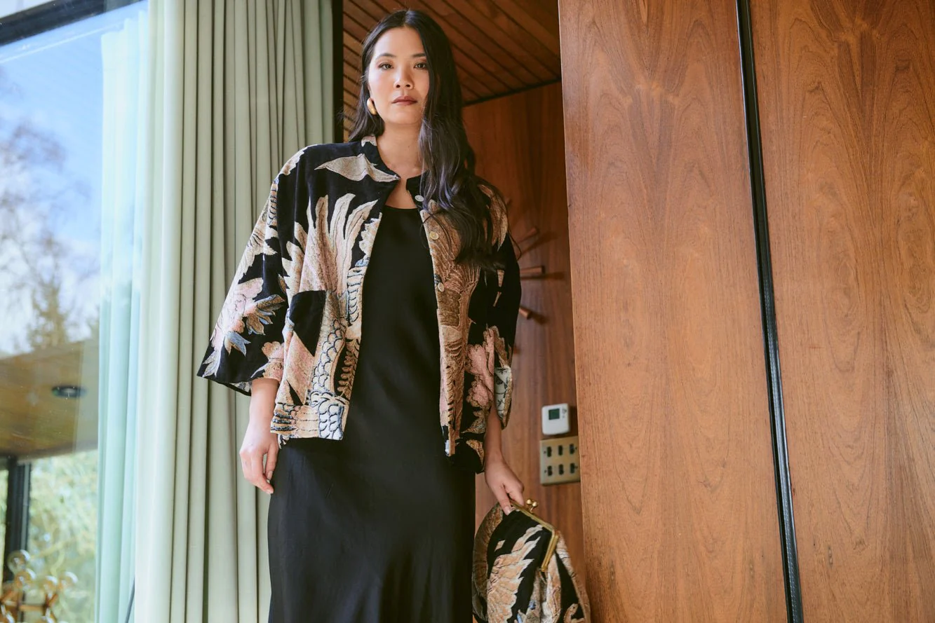 Crane Black Velvet Jacket - Image 5