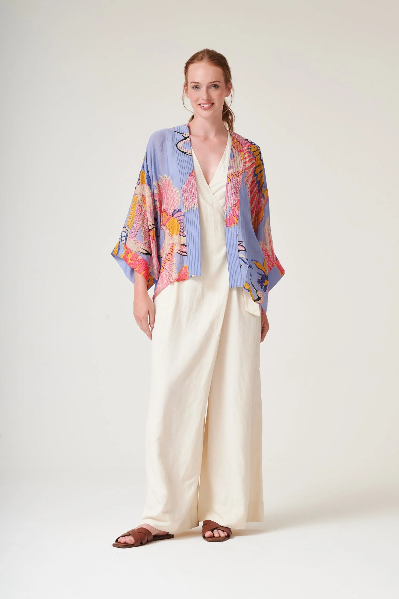 Crane Periwinkle Kimono - Image 3