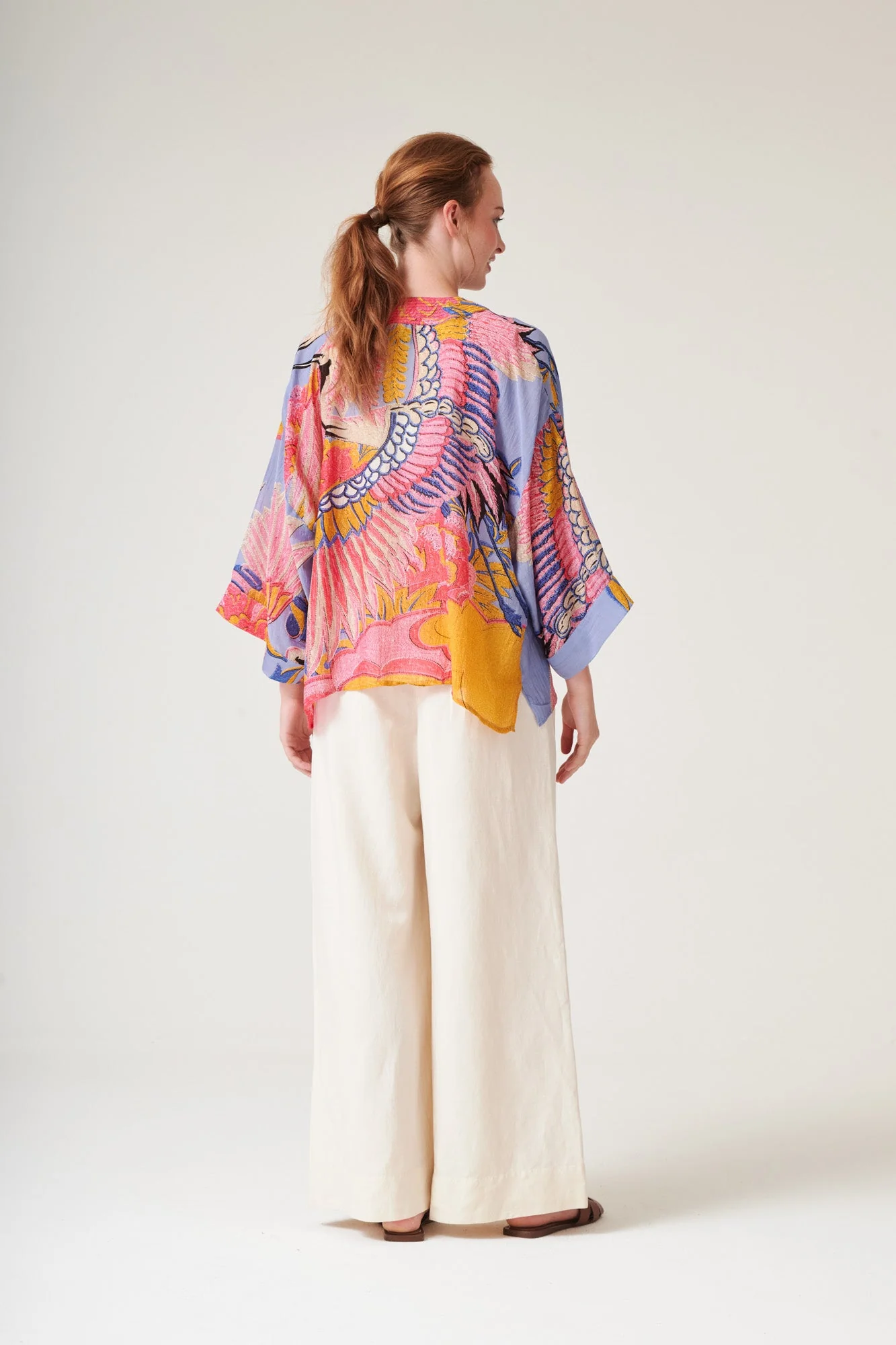 Crane Periwinkle Kimono - Image 5
