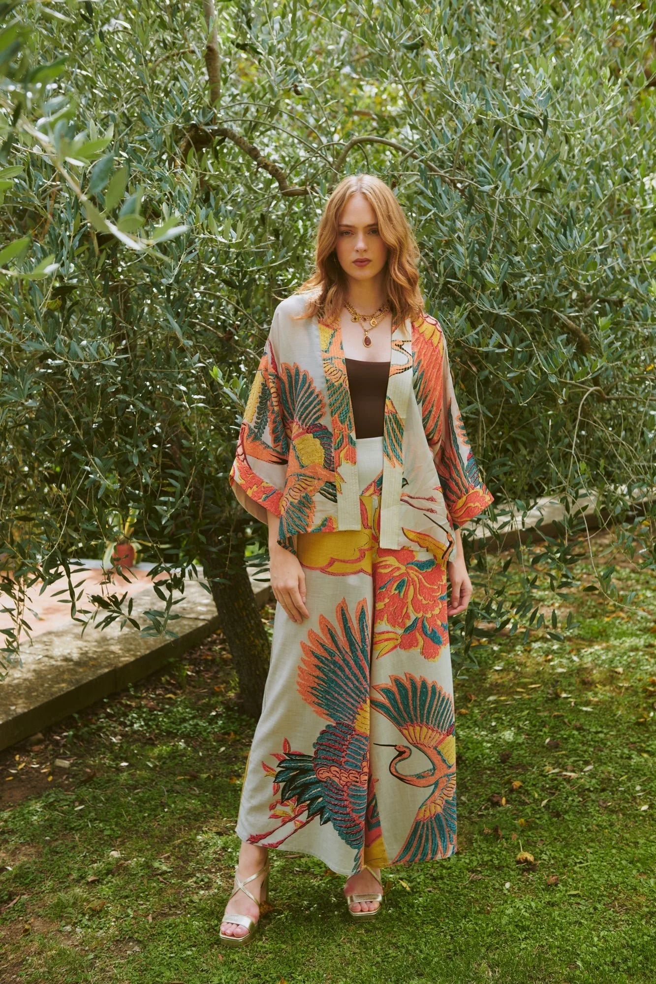 Crane Stone Kimono - Image 3