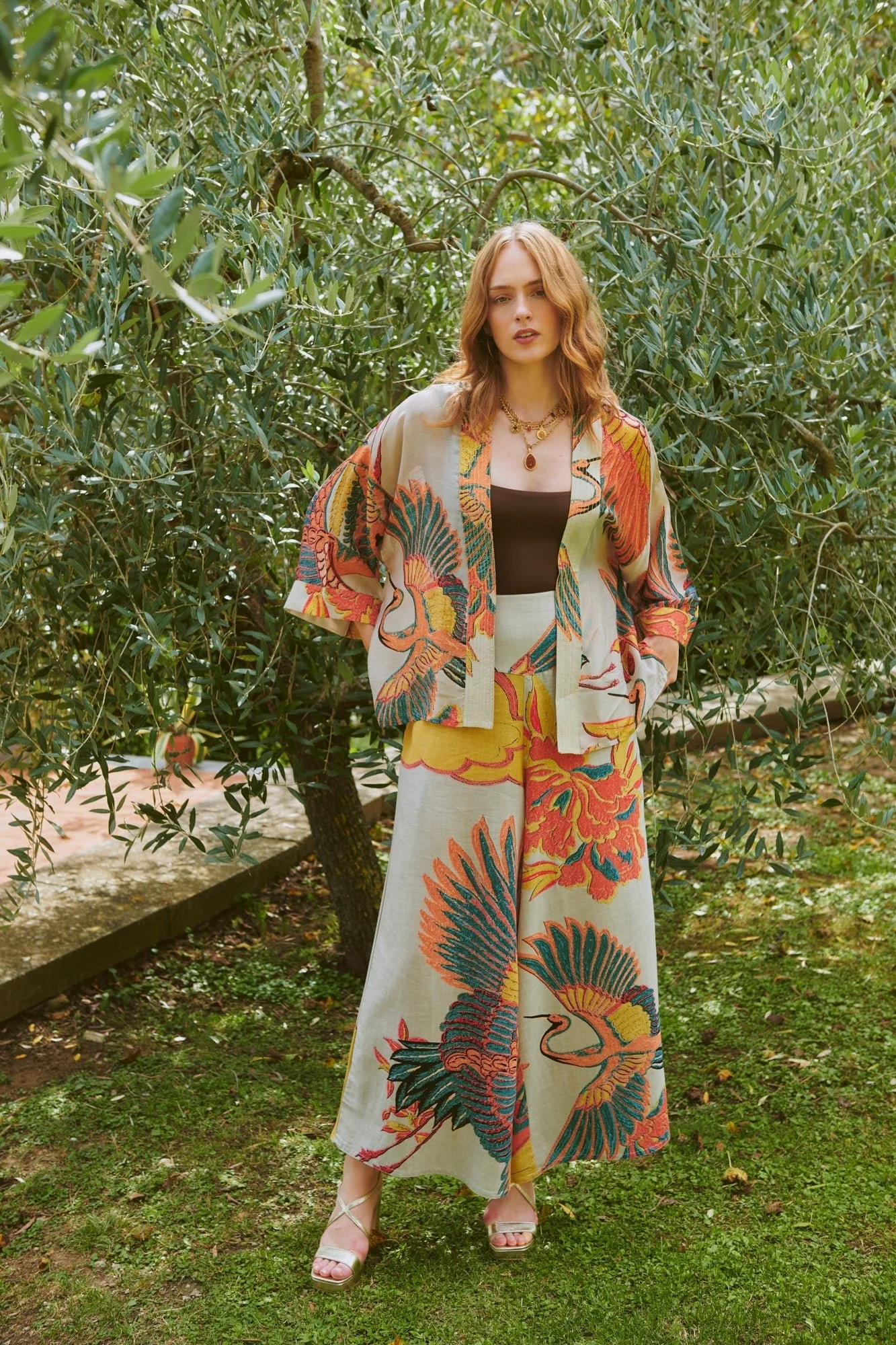 Crane Stone Kimono - Image 4