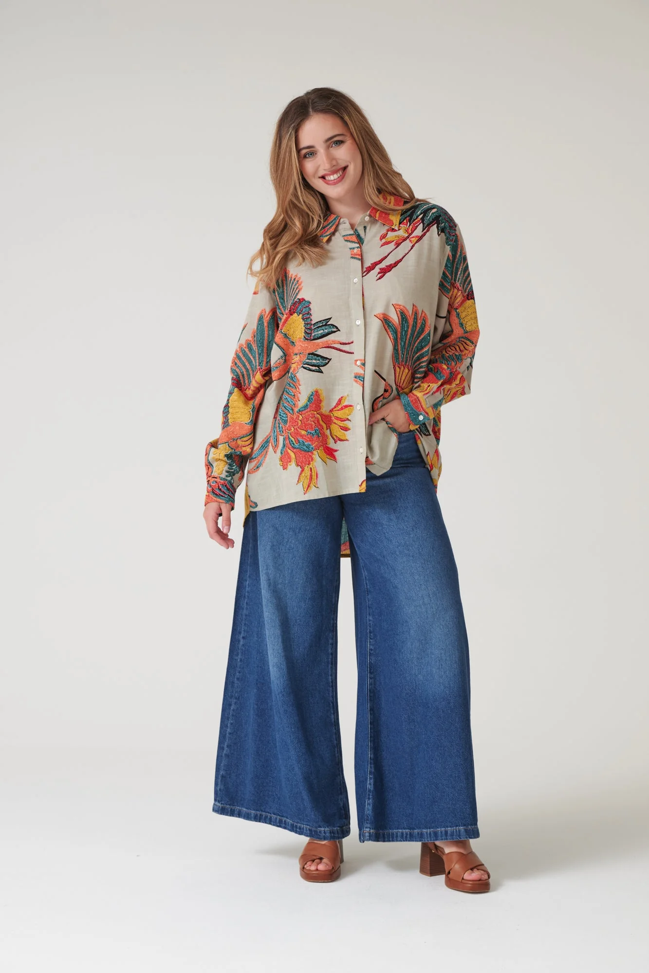 Crane Stone Oversized Shirt - Image 4