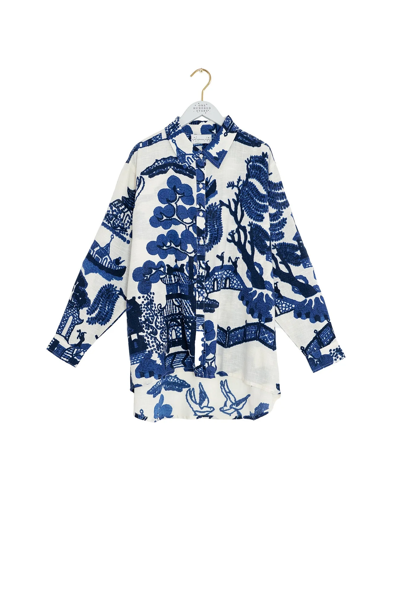 Giant Willow Blue Oversized Shirt - Image 4