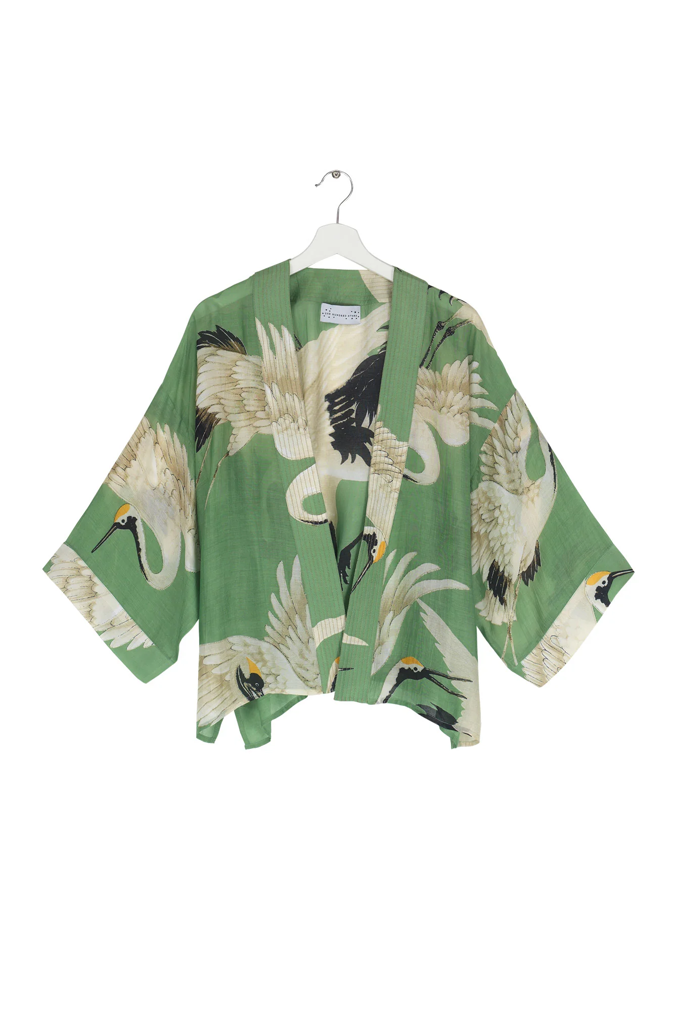 Stork Pea Green Kimono - Image 4