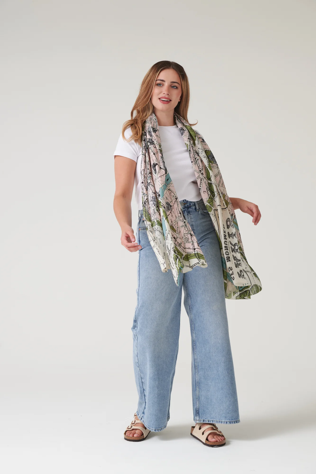 Paris Map Scarf - Image 4