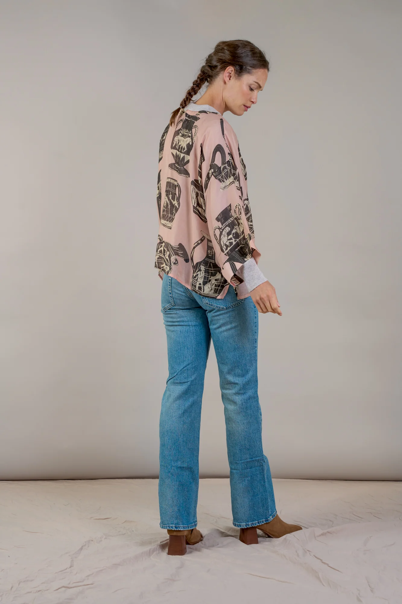 Pots Plaster Pink Kimono - Image 3