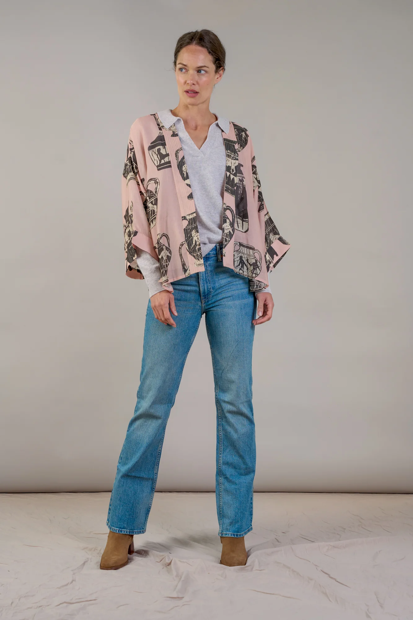 Pots Plaster Pink Kimono - Image 4