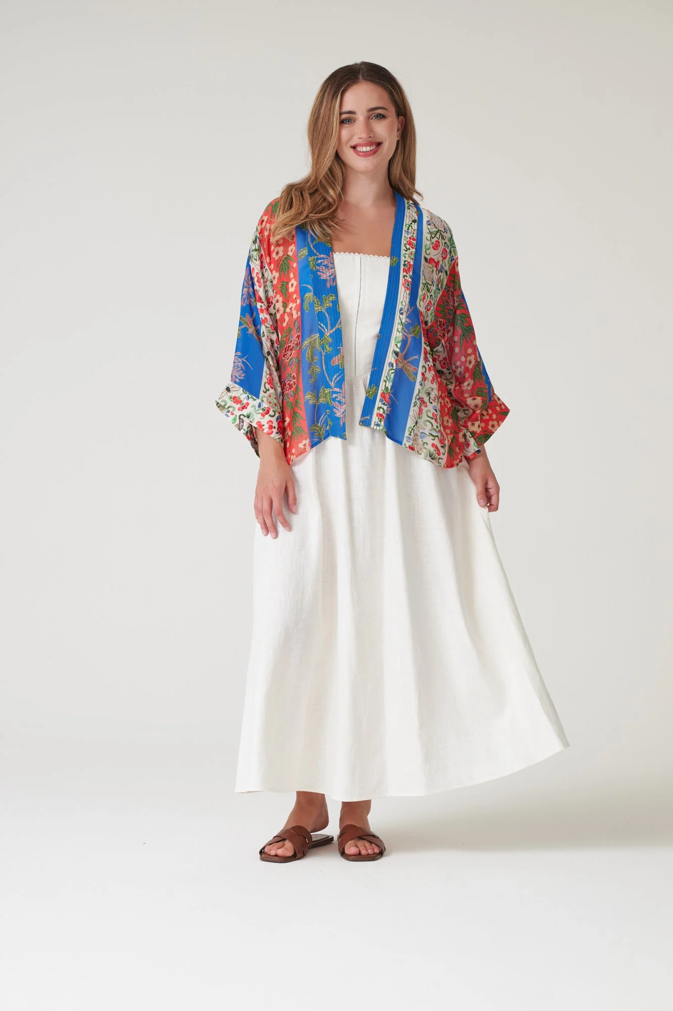 Ribbons Cobalt Kimono - Image 7