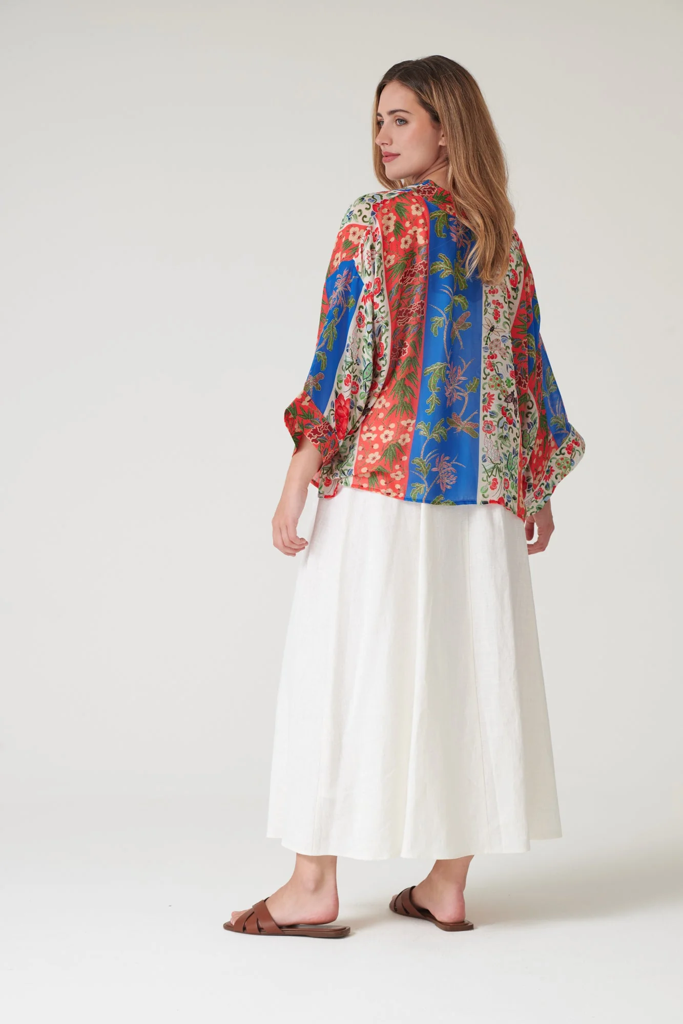 Ribbons Cobalt Kimono - Image 8