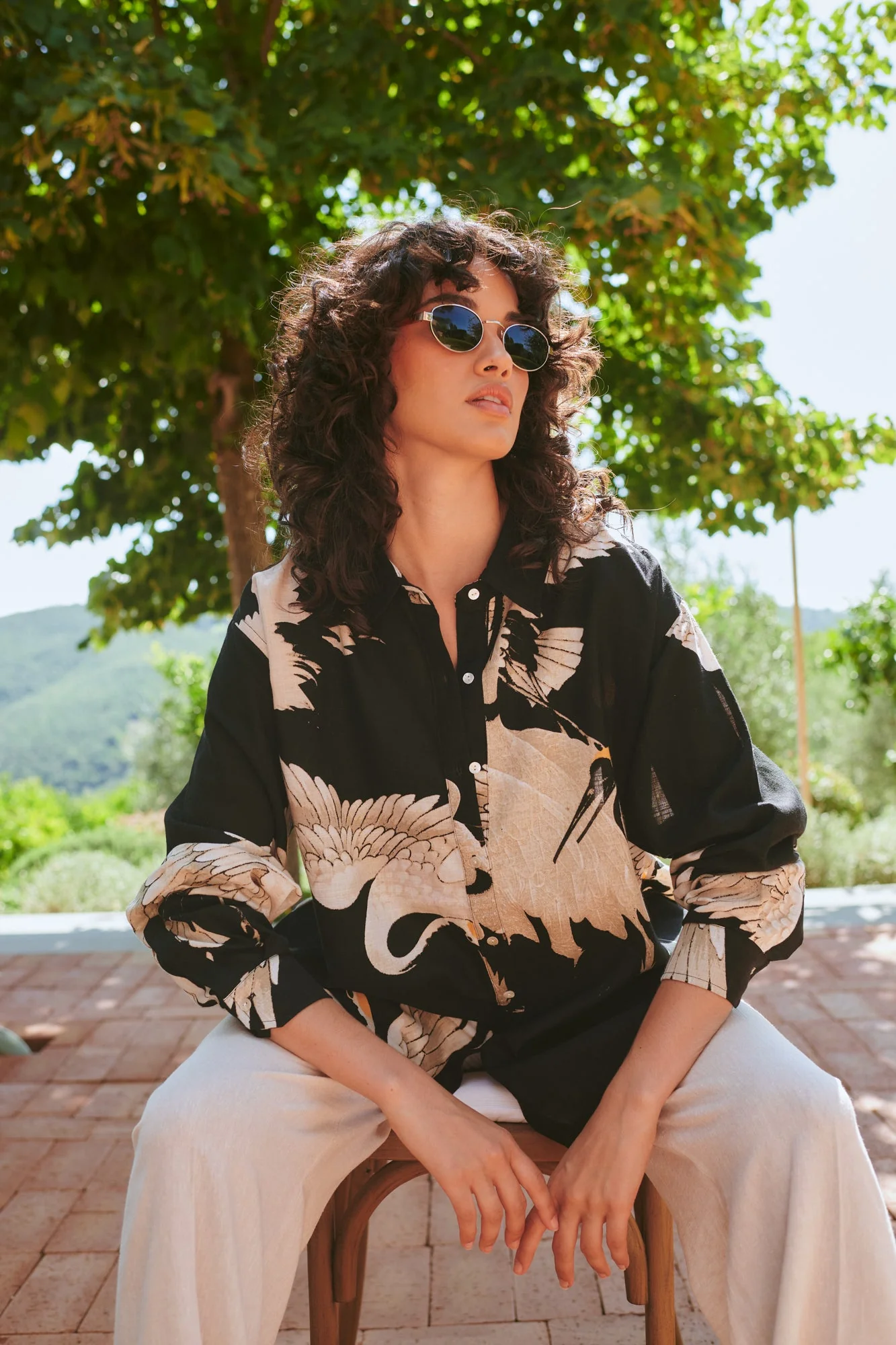 Stork Black Oversized Shirt - Image 3