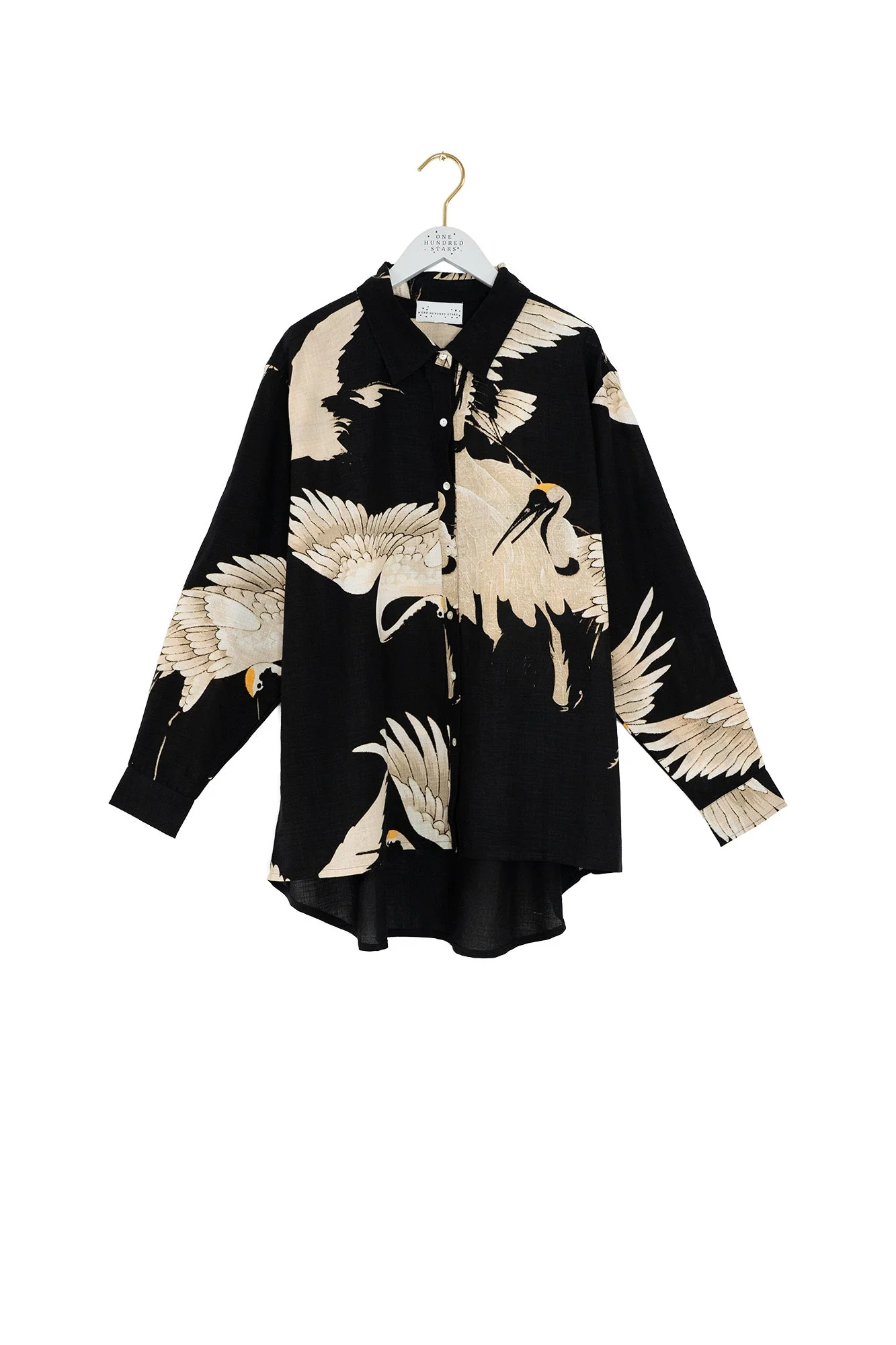 Stork Black Oversized Shirt - Image 5