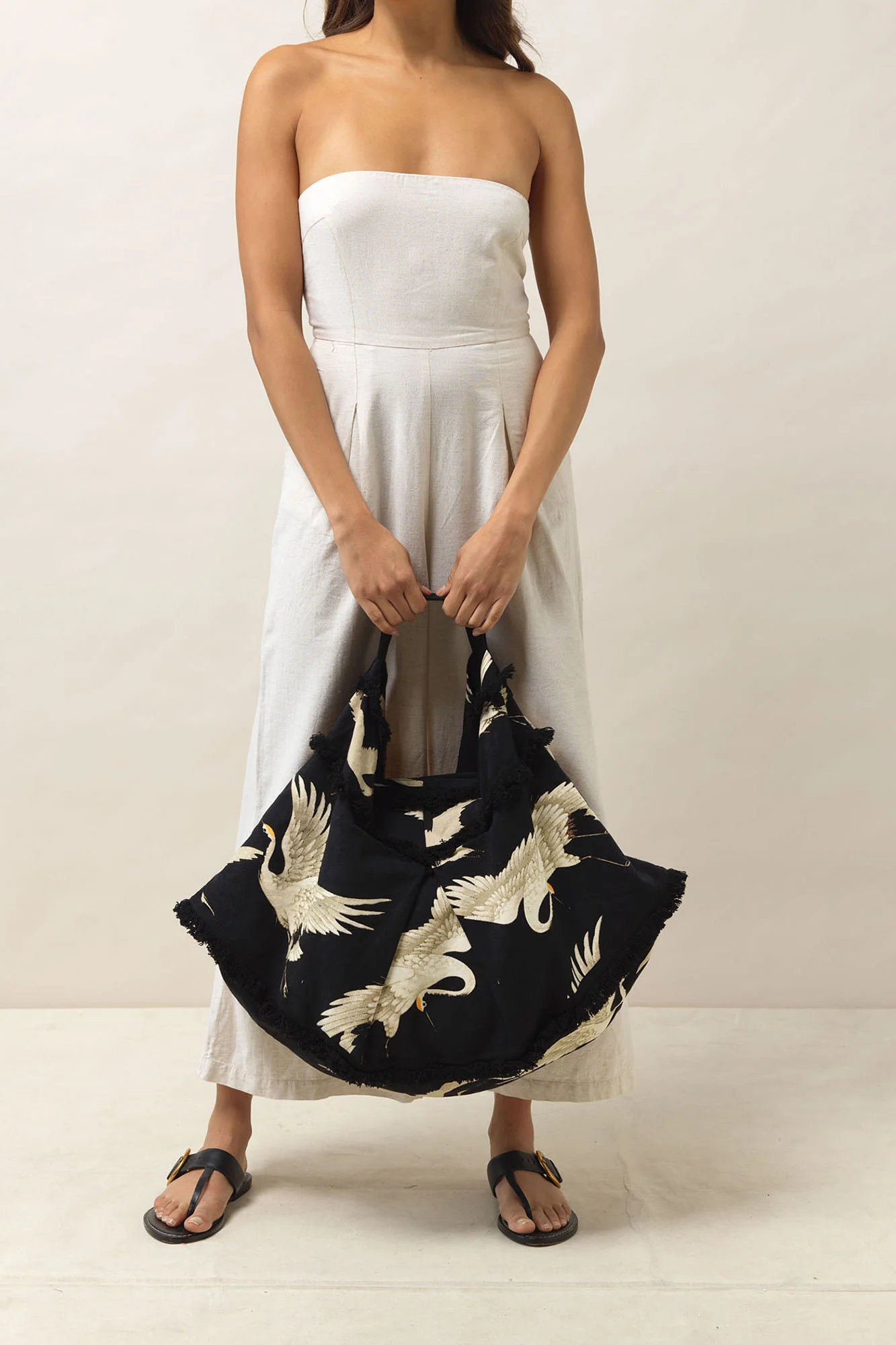 Stork Black Slouch Bag - Image 4