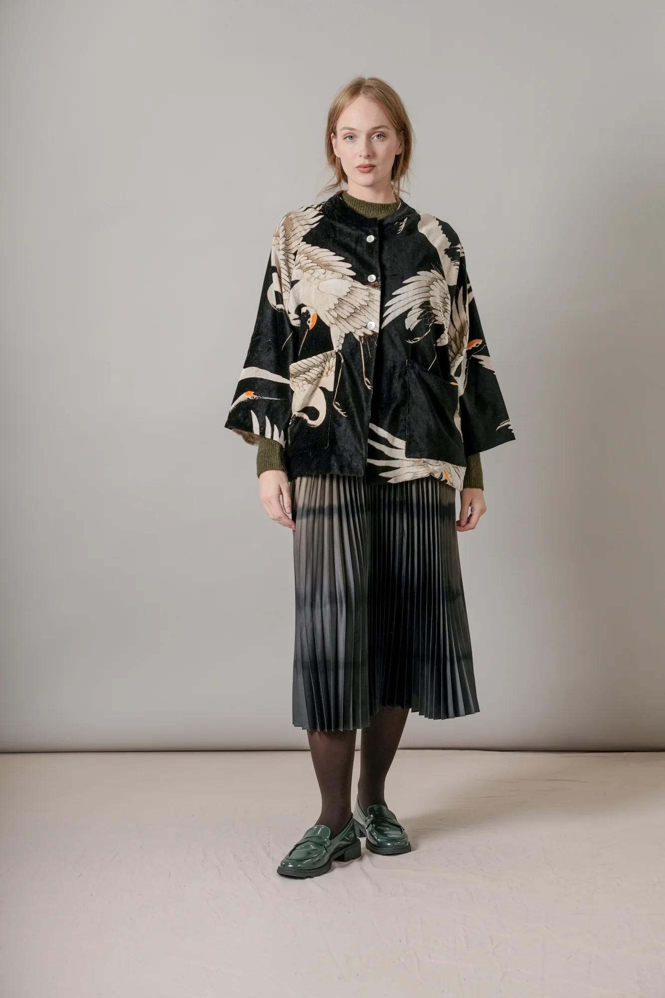 Stork Black Velvet Jacket - Image 3