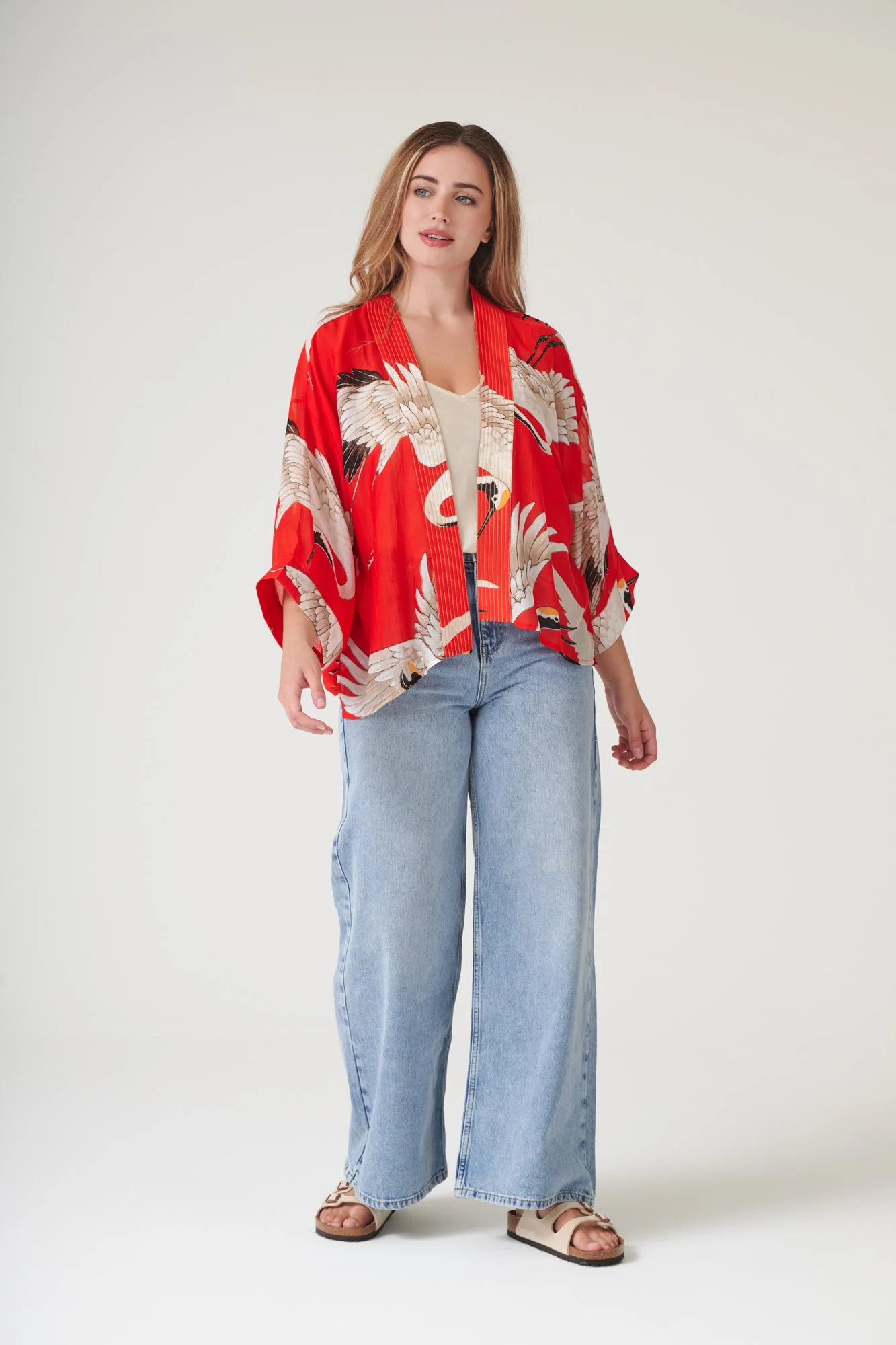 Stork Scarlet Kimono - Image 5