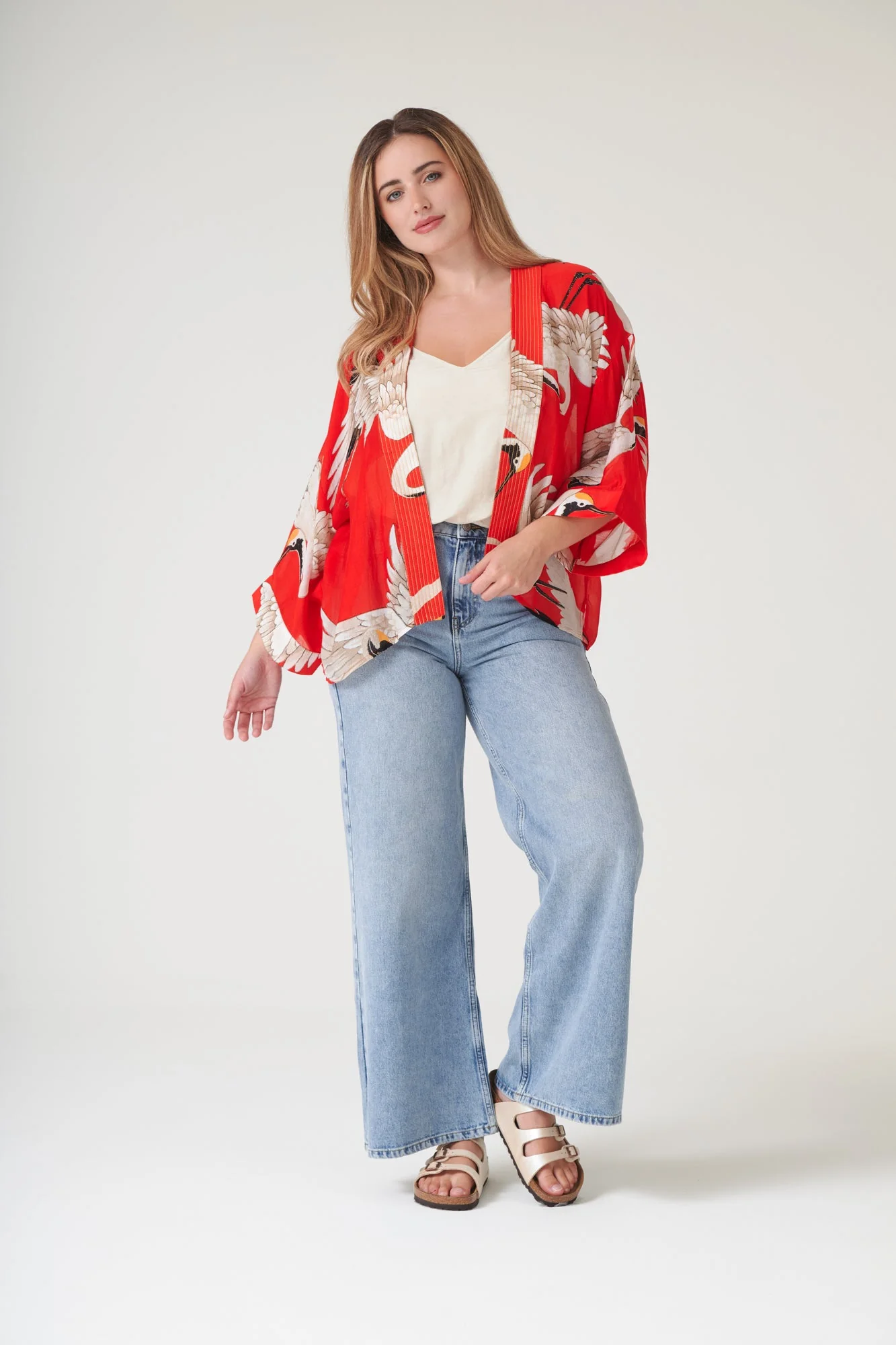 Stork Scarlet Kimono - Image 8