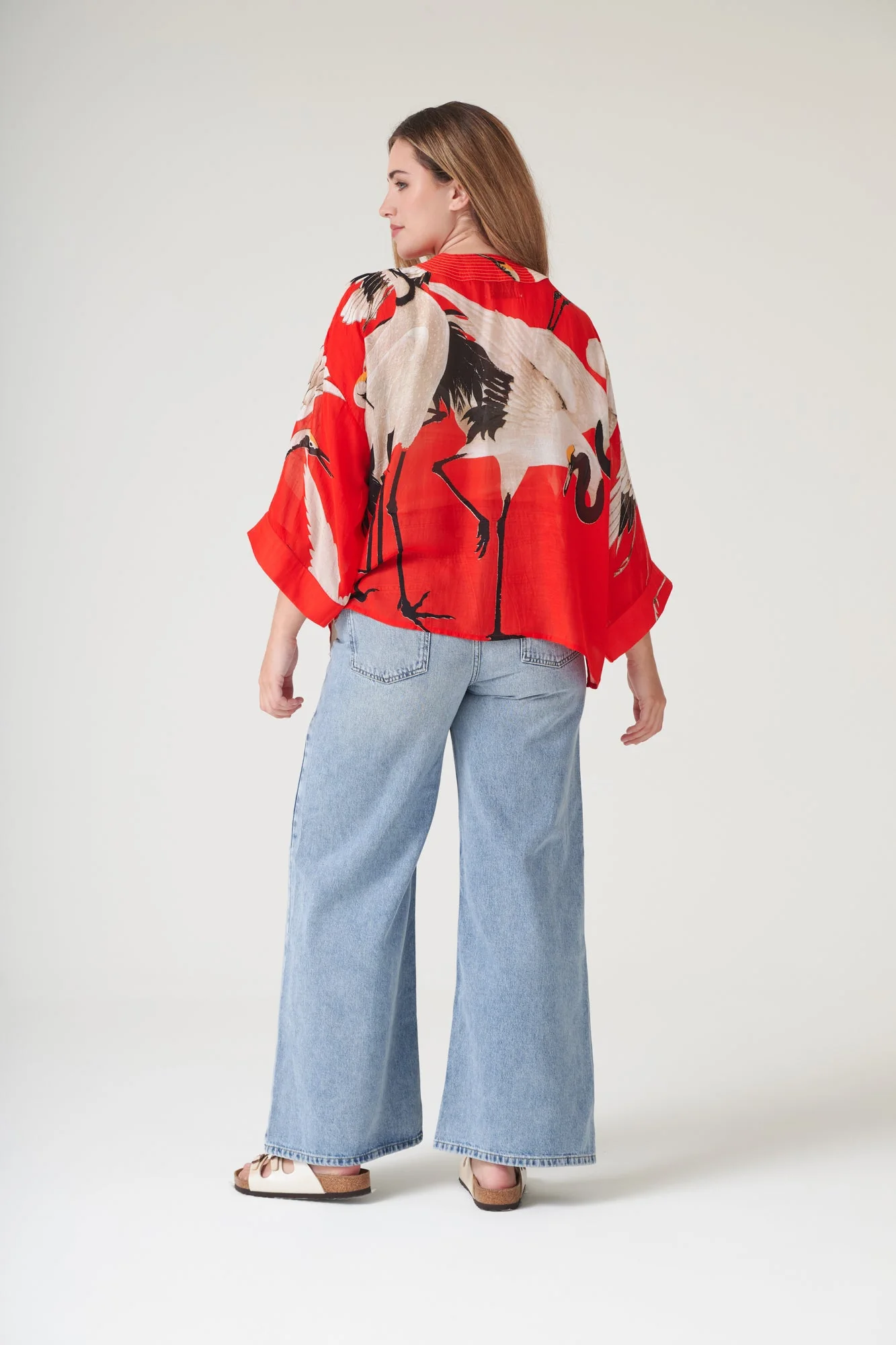 Stork Scarlet Kimono - Image 9